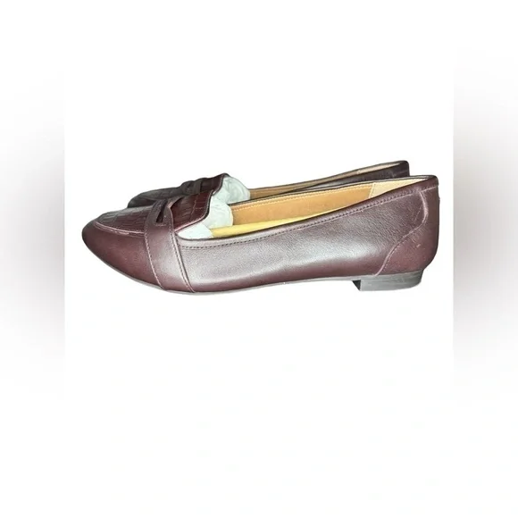Vionic Savanna Loafer Brown Leather Size 7